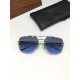 High quality New men's sunglassesClassic Double Beam Rimless Wind Sunglasses CHROME HEARTCH8185 SIZE59-16-154