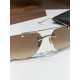 High quality New men's sunglassesClassic Double Beam Rimless Wind Sunglasses CHROME HEARTCH8185 SIZE59-16-154