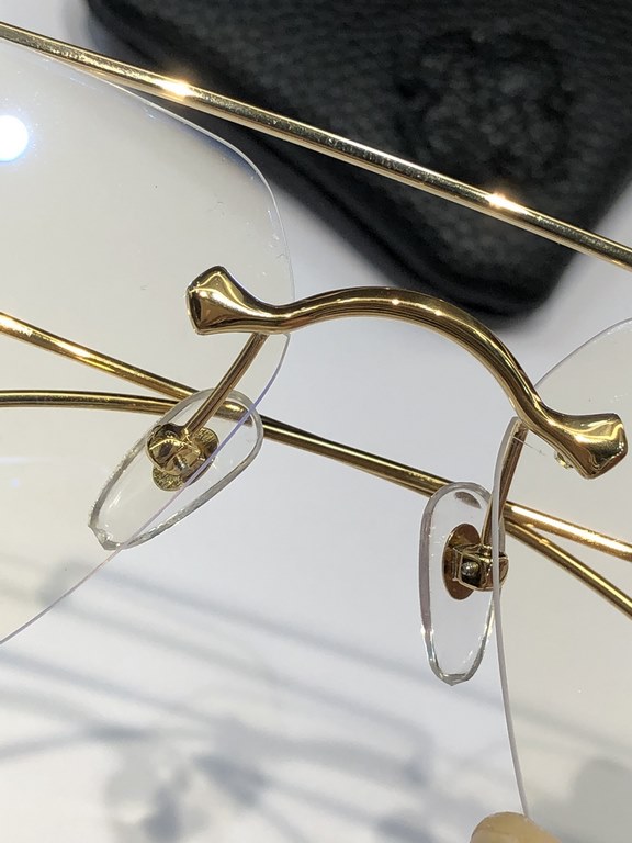 NEW Goldenrod Rimless Frames CHROME HEARTSTAINS V SIZE63-18-138