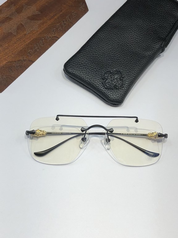 NEW Goldenrod Rimless Frames CHROME HEARTSTAINS V SIZE63-18-138