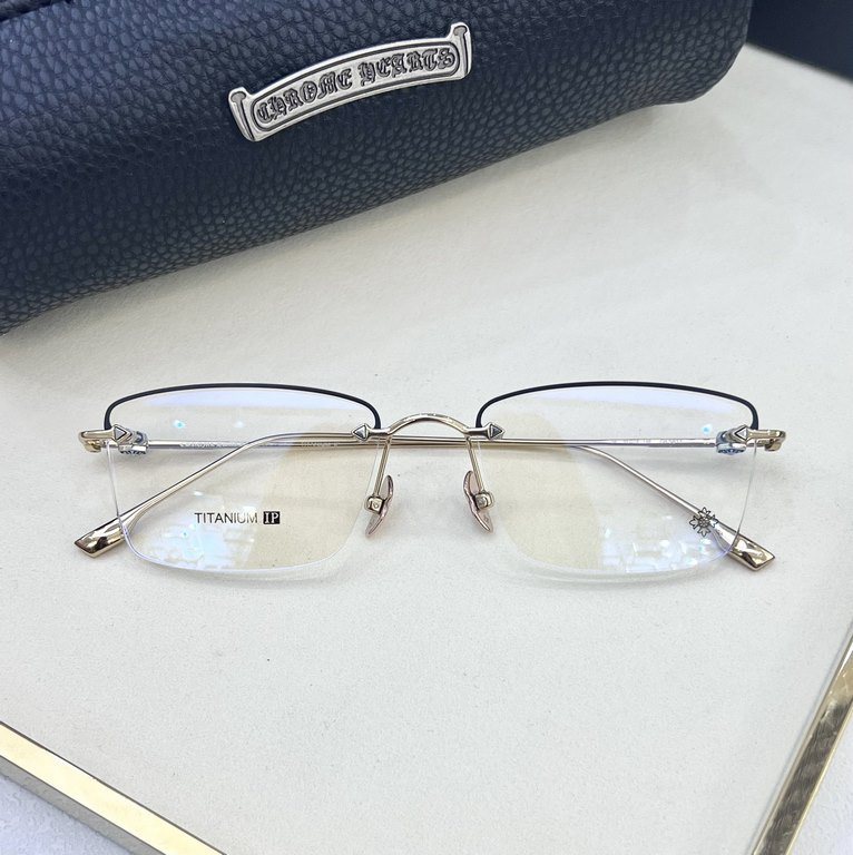 CHROME HEART Pure Titanium Optical Frame~MODEL：CH5811SIZE：55 ports 18-148