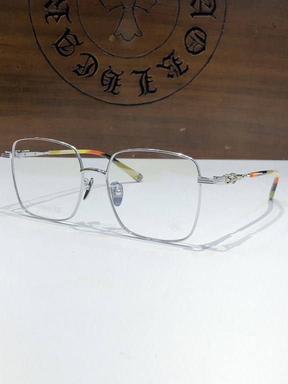 CHROME HEART   Titanium!Large frame with gold wire frame Ultra lightweight pure titanium!CH8244 SIZE 56-17-145