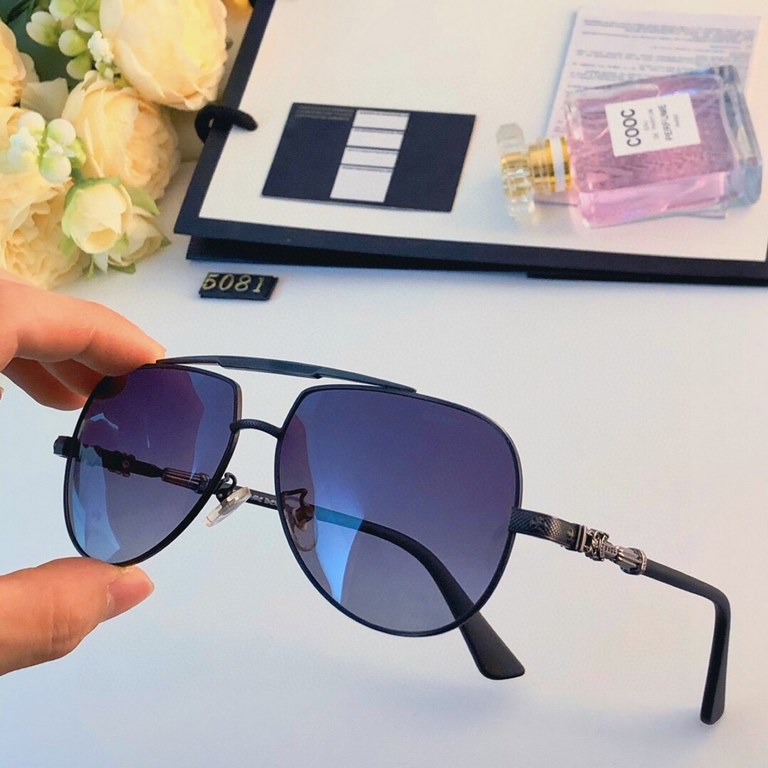 Crocentric retro Harajuku Lin Junjie the same aviator hipster sunglasses male round face sunglasses driving polarized toadstool female