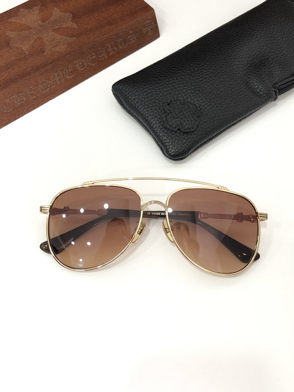 CHROME HEART toad sunglassesSuperb Goods Simple luxury big brand style texture first-classCBEATH I SIZE 60-17-150