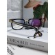 Chrome Hearts Chrome Hearts 2024 new retro black eyeglasses frames men's Japanese literature thick frame anti-blue light flat glasses rectangular myopia glasses