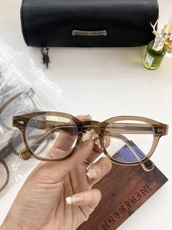 Milk tea color frames tide fashion big square frameCHROME HEARTWY2238 size48-24-145