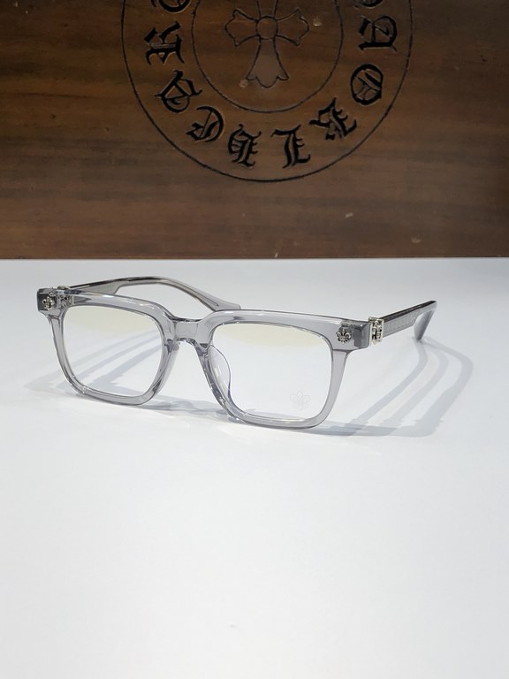 CHROME HEART NewThick Material Large Frame Eyeglasses CH8207size55-18-154