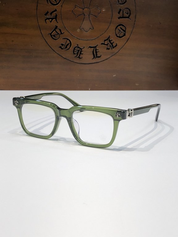 CHROME HEART NewThick Material Large Frame Eyeglasses CH8207size55-18-154