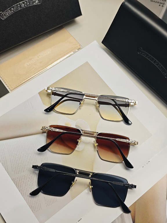 Chrome Hearts Crocus 2024 new ultra-small square retro small lens sunglasses mini small glasses men tide net red square frame sunglasses