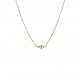 Crocus gold plated thin cross necklaceSterling silver, gold-plated, cross shape, pearl chain.Original molded Fresh and fashionable Rock and roll punk styleLength42cm