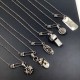 Chrome Hearts   Chrome Hearts Vintage Classic Pendant Pin Necklace Original Craftsmanship Precision Quality Pure Handmade ～Genuine Open Mold   Trendy Fashion Essentials Men and Women Can Be Worn Couple's Model Same Rock 