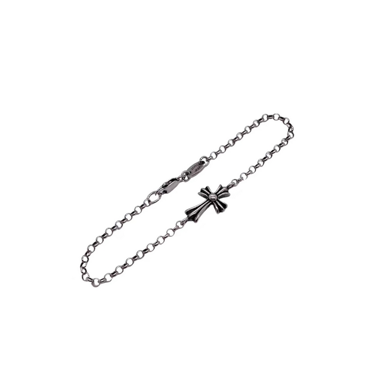 Heart of Croix Cross Pearl BraceletSterling Silver Vintage Cross Element Brother Style