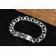 Chrome heartsNew bracelet with double cross flower claspLength 20cm