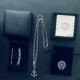 [Counter Quality] Chrome Hearts Krohheart Classic Scout Flower Pendant Letters Necklace Bump shape different floral design style presents distinctive Cross Scout Flower is the symbol of Kroharts so more durable Authentic