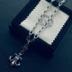 [Counter Quality] Chrome Hearts Krohheart Classic Scout Flower Pendant Letters Necklace Bump shape different floral design style presents distinctive Cross Scout Flower is the symbol of Kroharts so more durable Authentic