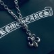 [Counter Quality] Chrome Hearts Krohheart Classic Scout Flower Pendant Letters Necklace Bump shape different floral design style presents distinctive Cross Scout Flower is the symbol of Kroharts so more durable Authentic