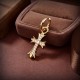 Krohheart cross earrings   Krohheart this brand is not very familiar, but this brand in the United States is exceptionally hot   China's many rich second-generation is also a brand follower   The brand was initially silv