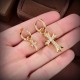 Krohheart cross earrings   Krohheart this brand is not very familiar, but this brand in the United States is exceptionally hot   China's many rich second-generation is also a brand follower   The brand was initially silv