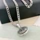 Counterfeit version of Chrome He@rts Crocker Heart Pendant (can be rotated) Side chain body Original replica pure handmade ～ genuine open mold   Trendy fashion must men and women can wear Couples models with the same sty