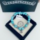 Counter version Chrome He@rts Crocenter Turquoise  Multi-element bracelet Kwon Chi-Lung star with the same style retro old style original reproduction pure handmade ～ genuine open mold   trend of fashion essential men an