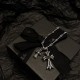 Heart of Croissant Black Diamond Size Cross NecklaceUnique style and design Classic elements are always sold outA must-have for all fashionistas. Consistent Zp material.