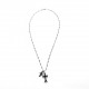 Heart of Croissant Black Diamond Size Cross NecklaceUnique style and design Classic elements are always sold outA must-have for all fashionistas. Consistent Zp material.