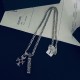 [Counter Quality] Chrome Hearts Croheart Classic Cross  Six Words of Truth Bullet Double Pendant Flat Necklace Bump shaped different pattern design style to present a distinctive cross The Scout Flower is the symbol of C