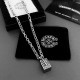 Chrome Hearts   Crocodile Heart Gift Box   Pendant Letters Necklace Imported counterpart craftsmanship Pure handmade ～genuine open mold   Trendy and fashionable must-have Men and women can wear Couple models the same sty