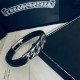 [Counter Quality] Chrome Hearts Krohheart Classic Vintage Braided Leather Cord Bracelet Bump shape different pattern design style presents distinctive Cross Scout Flower is the symbol of Kroharts so more durable Authenti