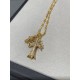 Crocus Rhinestone Double Cross Necklace Pendant can be removed and worn on 2 sidesA must have for cool girls