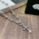 Counter engraved version of the Chrome He@rts Heart of Croissant Cross Diamond Pendant Necklace Original replica handmade Cross Necklace  ~ genuine mold   Trendy fashion must have Men and women can wear Couples models wi