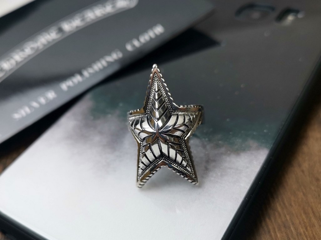 【 】Crocker Heart Pentagram Ring #789 10#