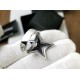 【 】Crocker Heart Pentagram Ring #789 10#