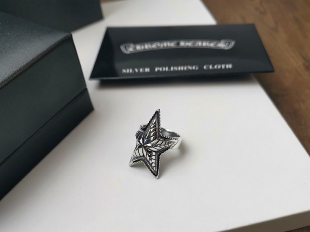 【 】Crocker Heart Pentagram Ring #789 10#