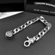 New counter crafted version Chrome He@rts Crocenter twist half-flower bracelet Lobster clasp bracelet Original replica Pure handmade ～ genuine open mold   Trendy fashion must Men and women can wear Couple models with the