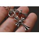 Chrome Hearts   Crowe heart cross combination pendant bamboo necklace Imported workmanship craftsmanship carved pure handmade ～ authentic open mold   trend fashion must have Men and women can be worn Couple models with t