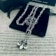 Chrome hearts   Crocs Scout Flower Necklace Adjustable Necklace Crafted quality Pure handmade ～ authentic open mold   Trendy fashion must have Men and women can wear Couple's models with the same style Rock punk Thai sil