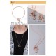 Crocus Double Cross NecklaceBamboo chain handmade Top quality crafted versionThe details are consistent and the inlays are perfect.KO market all ordinary quality New!