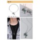 Crocus Double Cross NecklaceBamboo chain handmade Top quality crafted versionThe details are consistent and the inlays are perfect.KO market all ordinary quality New!