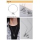 Crocus Double Cross NecklaceBamboo chain handmade Top quality crafted versionThe details are consistent and the inlays are perfect.KO market all ordinary quality New!