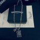 [Counter Quality] Chrome Hearts Chrome Hearts Classic Cross Tag Cross Pendant Scout Flower Round Bead Necklace Bump shape with different pattern design style to present a distinctive Cross Scout Flower is the symbol of C