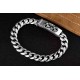 Chrome heartsNew bracelet with double cross flower claspLength 20cm