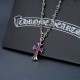 Always on hot sale! Chrome hearts Chrome hearts classic cross set of necklaces, men's and women's necklaces with diamonds, note the color of your order, length 60 cm