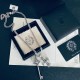 [Counter Quality] Chrome Hearts Croheart Classic CrossKey Double Pendant Flat Necklace Bump shape different pattern design style present distinctive Cross Scout flower is Croheart's logo so more durable Authentic beat ed