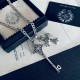 [Counter Quality] Chrome Hearts Croheart Classic CrossKey Double Pendant Flat Necklace Bump shape different pattern design style present distinctive Cross Scout flower is Croheart's logo so more durable Authentic beat ed