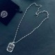 New Chrome Hearts   Chrome Hearts Crucifix Square Pendant Scout Flower Ball Necklace Imported craftsmanship craftsmanship Pure handmade ～authentic open mold   Trendy and fashionable must-have Men and women can wear Coupl