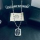 New Chrome Hearts   Chrome Hearts Crucifix Square Pendant Scout Flower Ball Necklace Imported craftsmanship craftsmanship Pure handmade ～authentic open mold   Trendy and fashionable must-have Men and women can wear Coupl