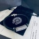 [Counter Quality] Chrome Hearts Croheart Classic Vintage Leather Cord Bracelet Bump shape different floral design style presents distinctive Cross Scout Flower is the logo of Croheart so more durable Authentic beat up ve