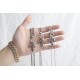 Alphabet Chain   Pearl Chain   Authentic Open Chrome Hearts Crooked HeartPeach Heart Cross  Chain