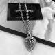 New Chrome Hearts   Crowe Heart Sword Peach Heart   Pendant Dice Alphabet Necklace Imported craftsmanship craftsmanship Pure handmade ～genuine open mold   Trendy fashion must have Men and women can wear Couple's models w